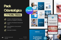 Pack Odontológico +70 Plantillas Editables en Canva
