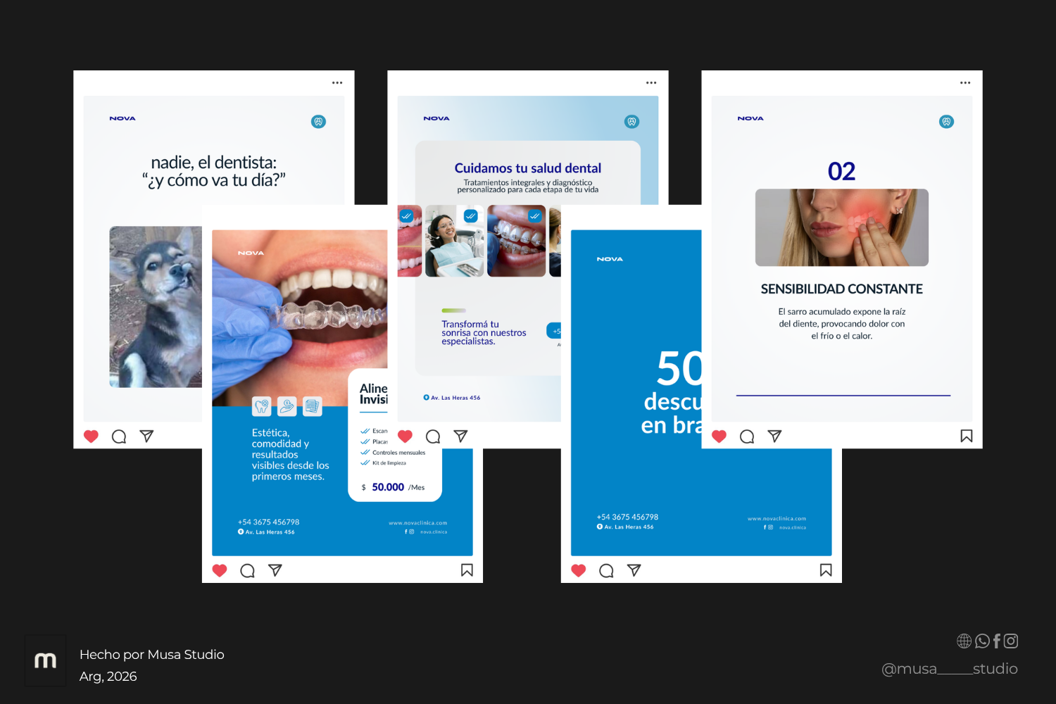 Pack Odontológico +70 Plantillas Editables en Canva